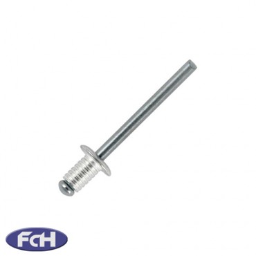 7.4mm Long Grooved Rivets - Pack of 20 